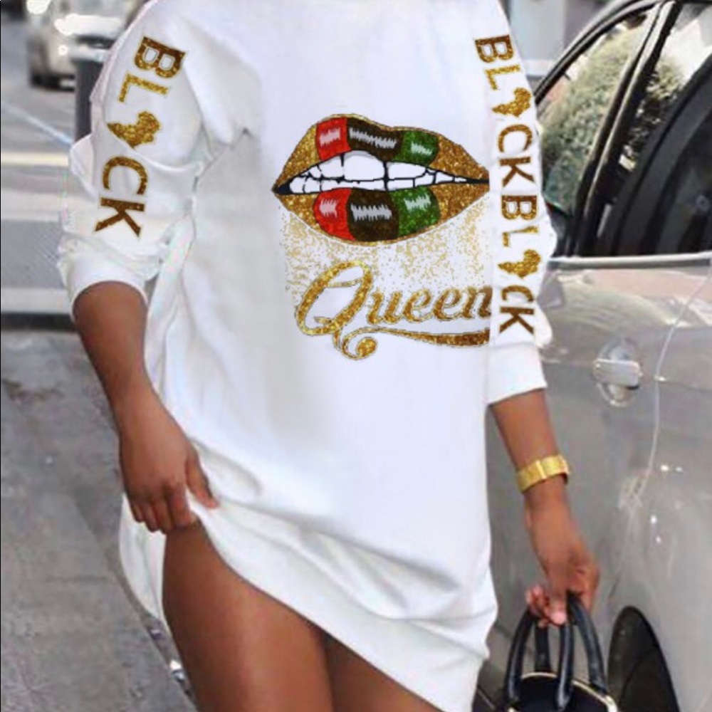 Black Queen Shirt Dress